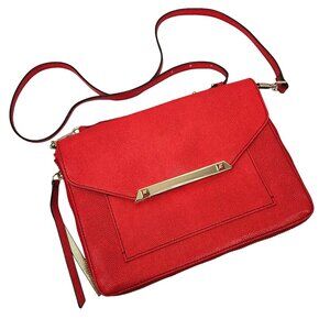 Stella & Dot Tia Red Convertible Expandable Crossbody Clutch Bag
